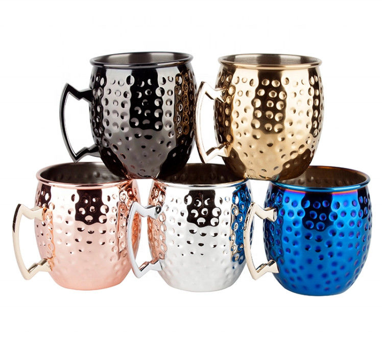 Μόσχα Mule Hammer Point Copper Cups Ατσάλινη μπύρα Κύπελλο κρασιού για μπαρ